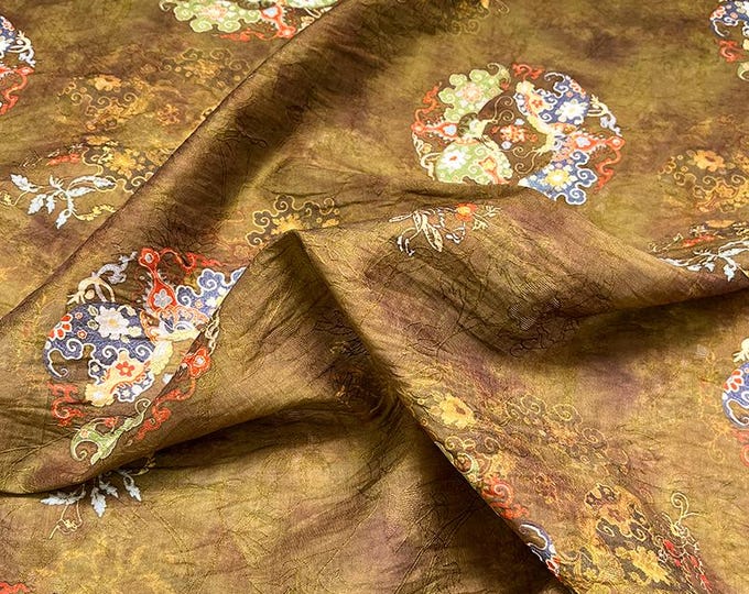 Dunhuang Buddha Tencel Fabric: Asian Style Upholstery, Scarf & Curtain