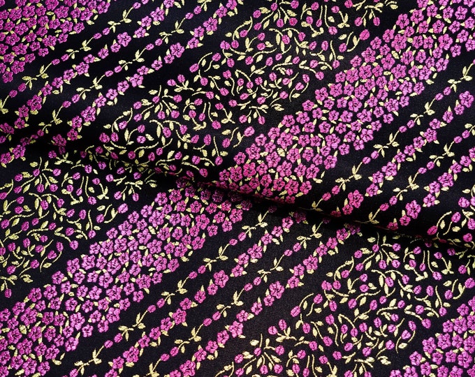 Silk Brocade Fabric moon flower Design, Wedding Fabric, 45"W By 1 Meter, 16 colors, Upholstery, Quilting, Sewing, Costume/brocade Fabric