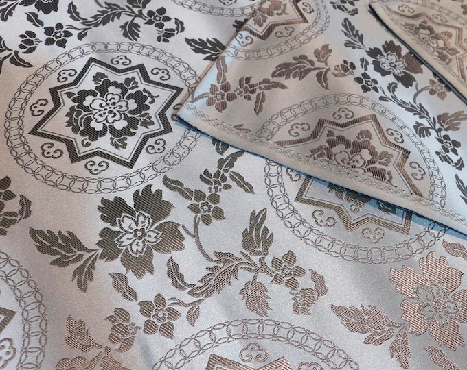 Chinese style Mongolian Gown Tibetan robe decoration Brocade handmade fabric, jacquard silk brocade, Upholstery, Quilting and Sewing fabric