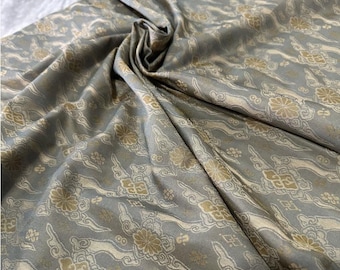 58" Song silk Brocade damask, Xiangyun cloud, Emperor Tibetan, Upholstery, Decor, Costume, Curtain, Handbag, Sewing/Fabric by 1 meter