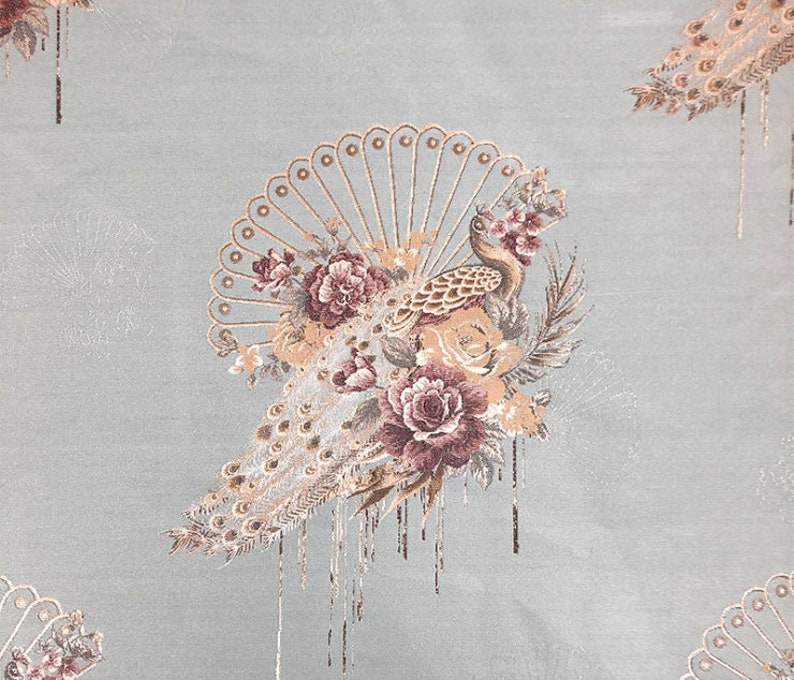 Jacquard Damask Fabric: 3D Designer Upholstery, Costume, Decor - 56" W image 4