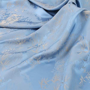 Tessuto jacquard satinato bicolore da 59" di larghezza, stampa digitale, tappezzeria, arredamento, costumi, tende, borse, cucito, tendaggi, fai da te, trapuntatura/tessuto