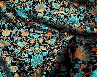 Luxury Velvet Chenille Jacquard Fabric – Autumn Winter Woven Upholstery Material, 59" Wide