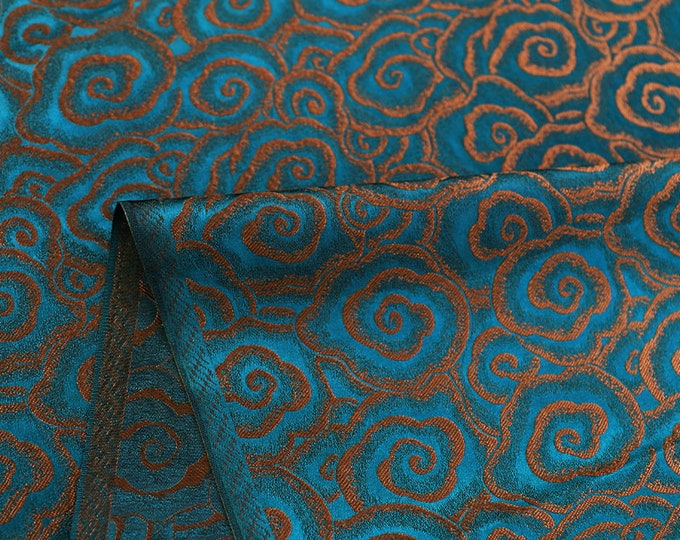 9 Colors Cloud style brocade fabric, jacquard fabric, Costume dress, Cheongsam, Home Decor, Upholstery, Decor, Costume/Fabric by the meter