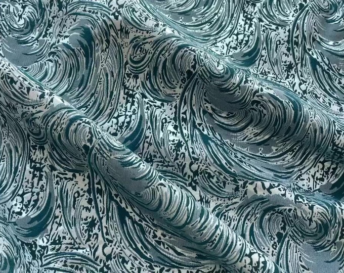 Silver thread jacquard fabric, 3D texture, designer fabric, Upholstery, Decor, Costume, Curtain, Handbag, Sewing/Fabric by the meter, 62" W