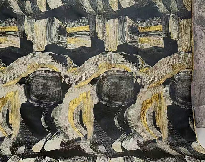 Embossed Jacquard Textile – 3D Woven Upholstery Fabric, 59" Wide