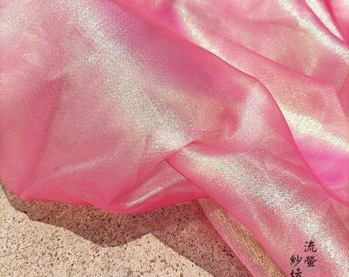 Indian Gauze Glitter starry colorful yarn Fabric, 59"W 6 Color, Designer Fabric, Cosplay, Wedding, Event, Doll Making, Decor, Veil,  DIY