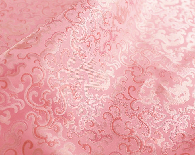 59" Song Brocade, curly grass pattern Brocade, Emperor Tibetan, Upholstery, Decor, Costume, Curtain, Handbag, Sewing/Fabric by the meter
