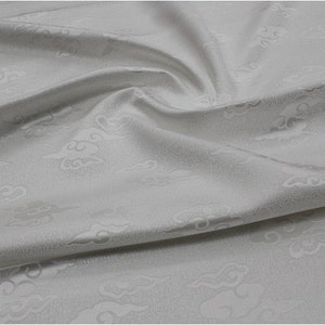 10 Tessuto in broccato color cloud, tessuto jacquard, abito costume, Cheongsam, home decor, tessuto pillow case, al metro