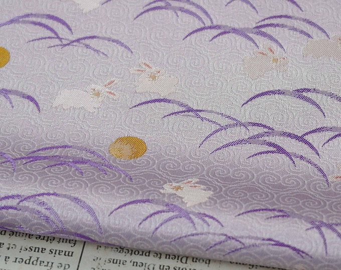 Luxury Jacquard Brocade lilac Fabric for Vest Sewing & Costumes, 59"Wide