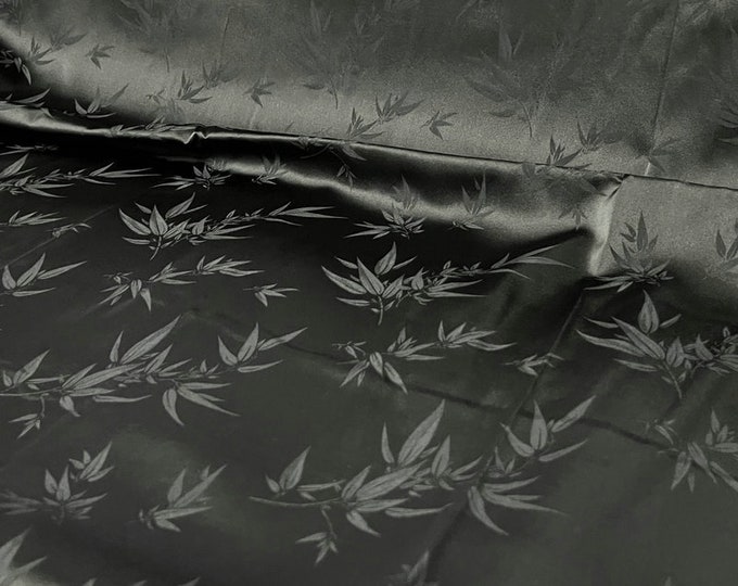 Bamboo Jacquard Fabric: 50"W Chinese Antique Style Cotton Rayon Blend