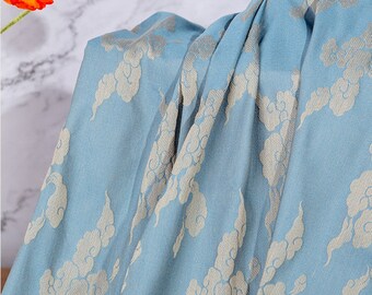 2 colors Auspicious clouds in the Forbidden City brocade fabric, jacquard fabric, Upholstery, Decor, Costume/Fabric by the meter, cheongsam
