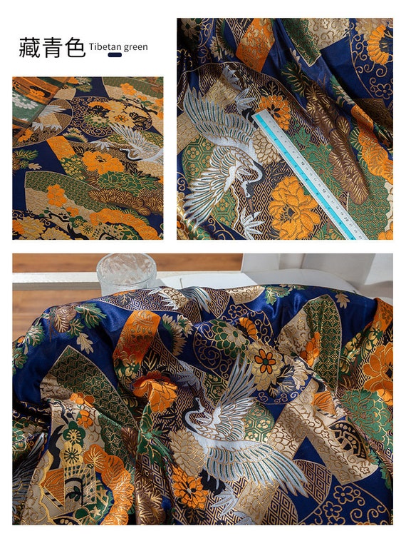 japoness M.U SILK×COTTON TANK RD Japanese Silk Kimono Floral Print Long Red : Amazon.ca