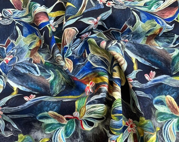 60s 100% cotton Fabric, 59“W, Upholstery, Costume, Curtain, Handbag, Scarf, Sewing, Handmade, DIY, Quilting, drapery/Fabric by the meter,