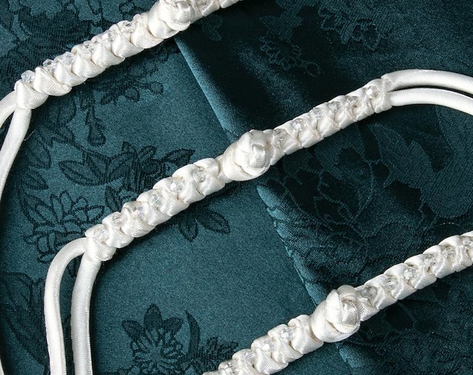 Handmade asian long tail Sewing Fasteners Chinese Knot Closure Cheongsam Frog Buttons 3 Colors for choose, for Cheongsam, Ethnic costume