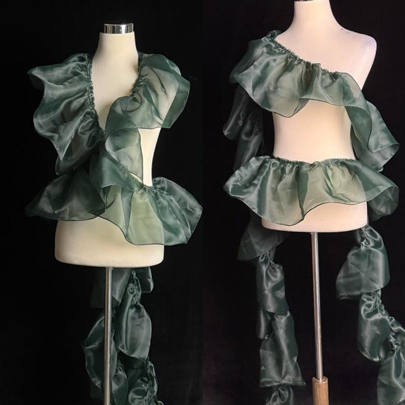 Fabric Flowing Ruffle Sheer Pleated Organza Ruffle: 3D Fold Designer Fabric, Wedding Gowns - Etsy