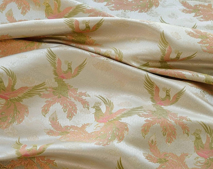 Chinese Song Dynasty brocade Fabric | Full Meter Price | 63" Wide | Handmade Silk Brocade | Cheongsam, Mongolian robe, Qipao , Decor Fabric