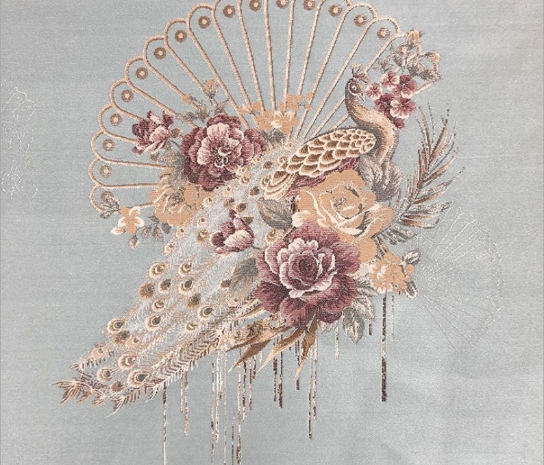 Jacquard Damask Fabric: 3D Designer Upholstery, Costume, Decor - 56" W image 2