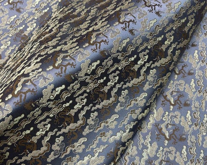 Chinese Song Dynasty brocade Fabric | Full Meter Price | 29.5" Width | Handmade Silk Brocade| Cheongsam, Mongolian robe, Qipao, Decor Fabric