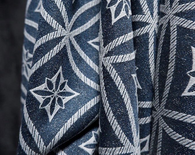 linear geometry pattern, Textile Symphony of Jacquard Weave, Designer Fabric, Jacket Creation, 57", Upholstery, Quilting, Sewing, drapery