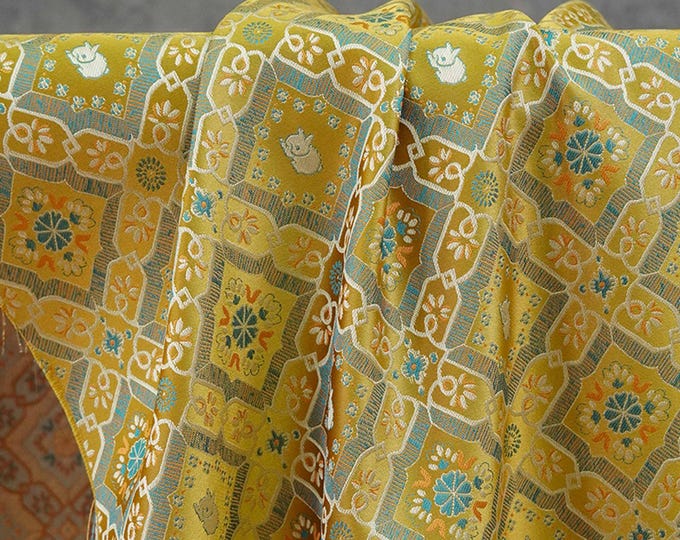 Chinese Style Brocade Fabric – Song Dynasty Inspired, 62"W