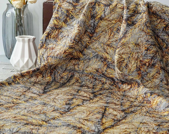 Abstract Marble Jacquard Fabric – Color-Woven Fashion Dress Fabric for Gowns, Evening Wear, Couture Sewing, 55"Wide