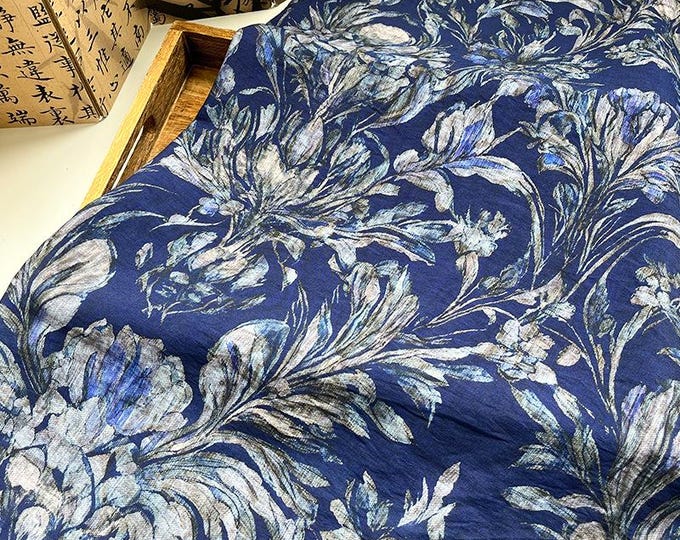 Bohemian Printed Cotton Tablecloth: 59" Wide Sustainable Fabric