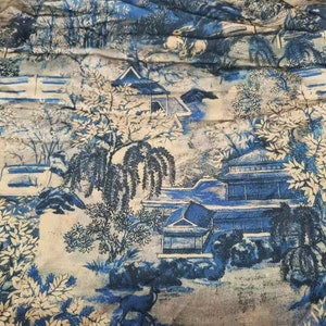 58 "W 3 colori Antichi cinesi Famosi dipinti tessuto di seta, Fiume sul modello qingming Festival, Tessuto da cucito Gambiered, Qipao Cheongsam