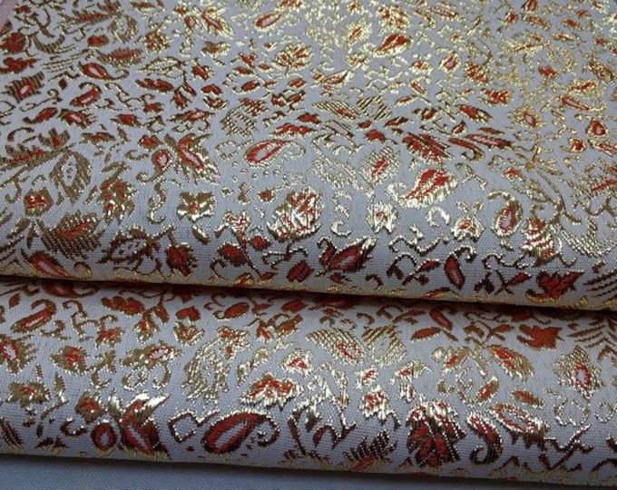 Metallic Paisley Brocade| 9.99 Full Meter Price | 35"-55"Wide | Chinese Brocade Fabric | Chinese Fabric | Chinese Jacquard | Asian Fabric |