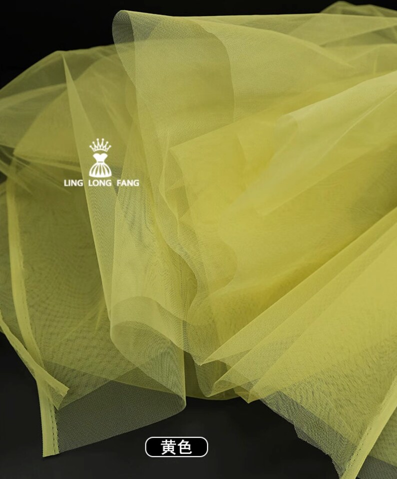 Hard Yarn Stiff Organza Fabric, 62w 26 Colors DIY Designer Fabric ...