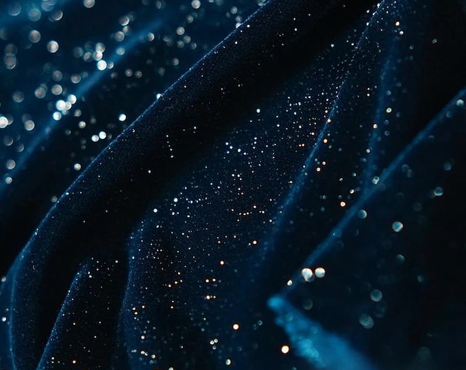 Glitter Korean velvet fabric, Gypsophila smooth four-way stretch drape fabric, Curtains, Drapery, Upholstery, Sewing, Dress, shoes/fabric