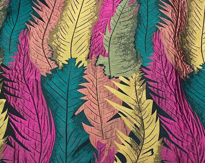 Jacquard fabric, Quilting pattern, 3D texture, designer fabric, dark green, Upholstery, Decor, Sewing, Bag, DIY/ fabric, 55" W By 1 Meter