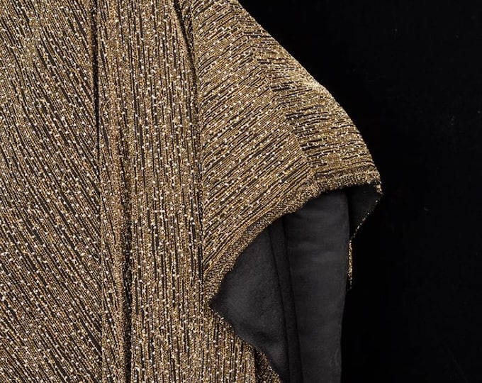 Elasticity Golden meteor shower foil diamond fabric, breathable fabric, Tops, Dresses, Skirt, Pants, DIY sewing, Designer Fabrics, 63"Wide