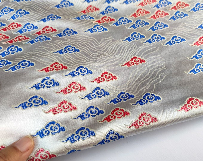 5 colors Cloud style brocade fabric, jacquard fabric, Costume dress, Cheongsam, Home Decor, Pillow Case fabric, by the meter, sewing fabric