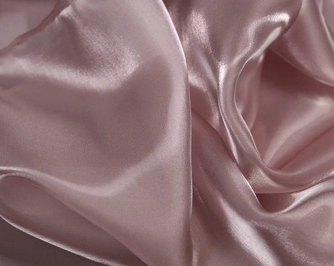13 colors Water-shine ultra-gloss crystal silk-satin fabric, Metallic luster clothing, skirt, bag, jacket, Sewing, designer/fabric, 57" Wide