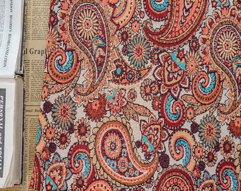 Palace Paisley Jacquard Fabric: Autumn Upholstery & Sewing, 59"W
