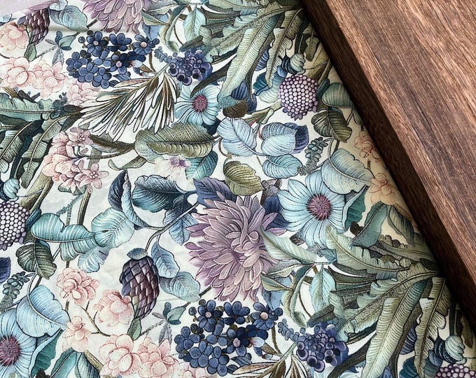 60s 100% cotton Fabric, 59“W, Upholstery, Costume, Curtain, Handbag, Scarf, Sewing, Handmade, DIY, Quilting, drapery/Fabric by the meter,