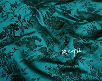 Wild Bird Brocade Fabric: Chinese Qipao Cheongsam Material