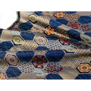 Tela de brocado bordada a mano: Túnicas tibetanas, santuarios (75 cm de ancho)