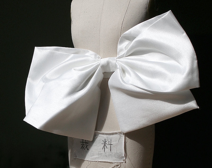 Big Bow Sash for Wedding Dress Prom Dress, Custom Bow, Organza Bow, hair accessories, diy designer accessories