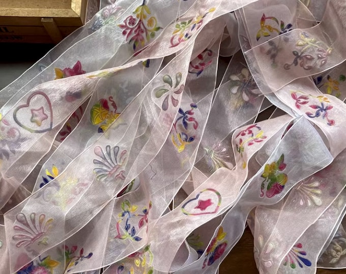 6cm Ribbon Belt Bow Decoration fabric, Hanfu wedding clothes jacquard fabric ethnic style clothing Chinese clothing decoration accessories