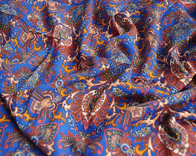Tangled chiffon printed fabric By The Meter Bridesmaid Dresses, Wedding Gowns Party Decorations, blue African fabric, 65"W, summer dress