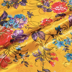 59w Chinese Silk Brocade Woven Damask Fabric 9.99/meter - Etsy