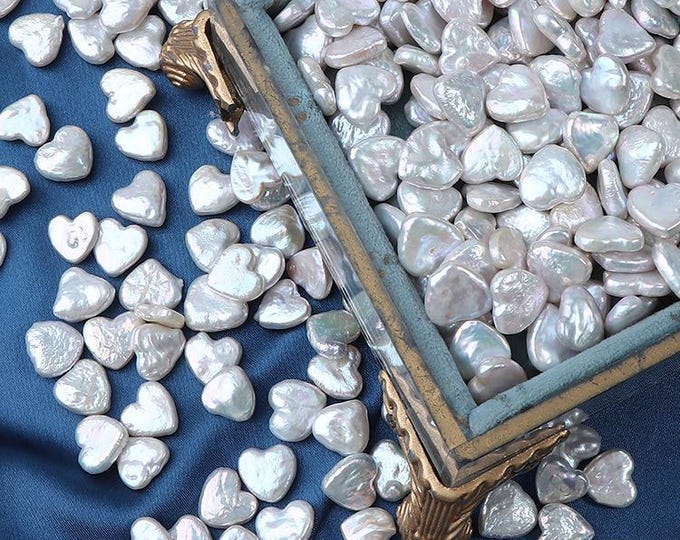 Baroque Heart Freshwater Pearl Beads: Iridescent DIY Jewelry Making