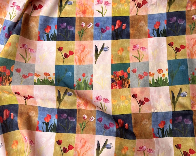 40s 100% cotton Fabric, 58“W, Upholstery, Costume, Curtain, Handbag, Scarf, Sewing, Handmade, DIY, Quilting, drapery/Fabric by the meter,