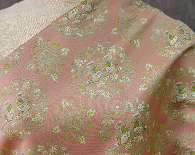 Song Brocade Jacquard Fabric: Retro 3D Upholstery & Sewing, 65" Wide