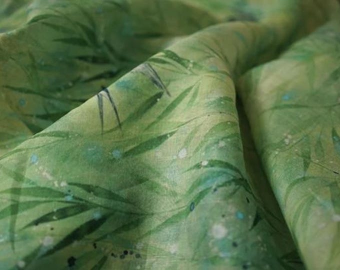 100% Ramie Fabric kingfisher For Clothing & Home Textile, 55“W, Upholstery, Costume, Curtain, bag, Sewing, Scarf, Shawl/Fabric by 1 meter