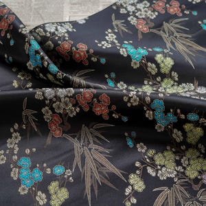 Chinese Silk Brocade Fabric – Plum Blossom Cheongsam Cushion, Damask Tapestry & bag, quilting, Material for DIY Projects, Fabric supplier