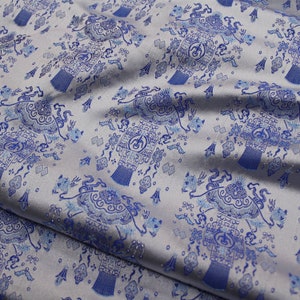 Cinese Elemento tradizionale Antico Lanterna Jacquard Broccato Tessuto, Tenda floreale / Abito tessuto fai-da-te, tessuto per mobili per la casa