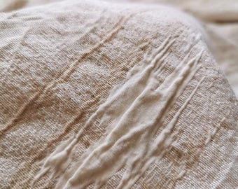 Eco-Friendly Thick jacquard Woven Fabric | Zen linen Fiber, 53"W, Sustainable Fabric, wabi sabi, Home Decor, Upholstery, Sewing, DIY/ Fabric